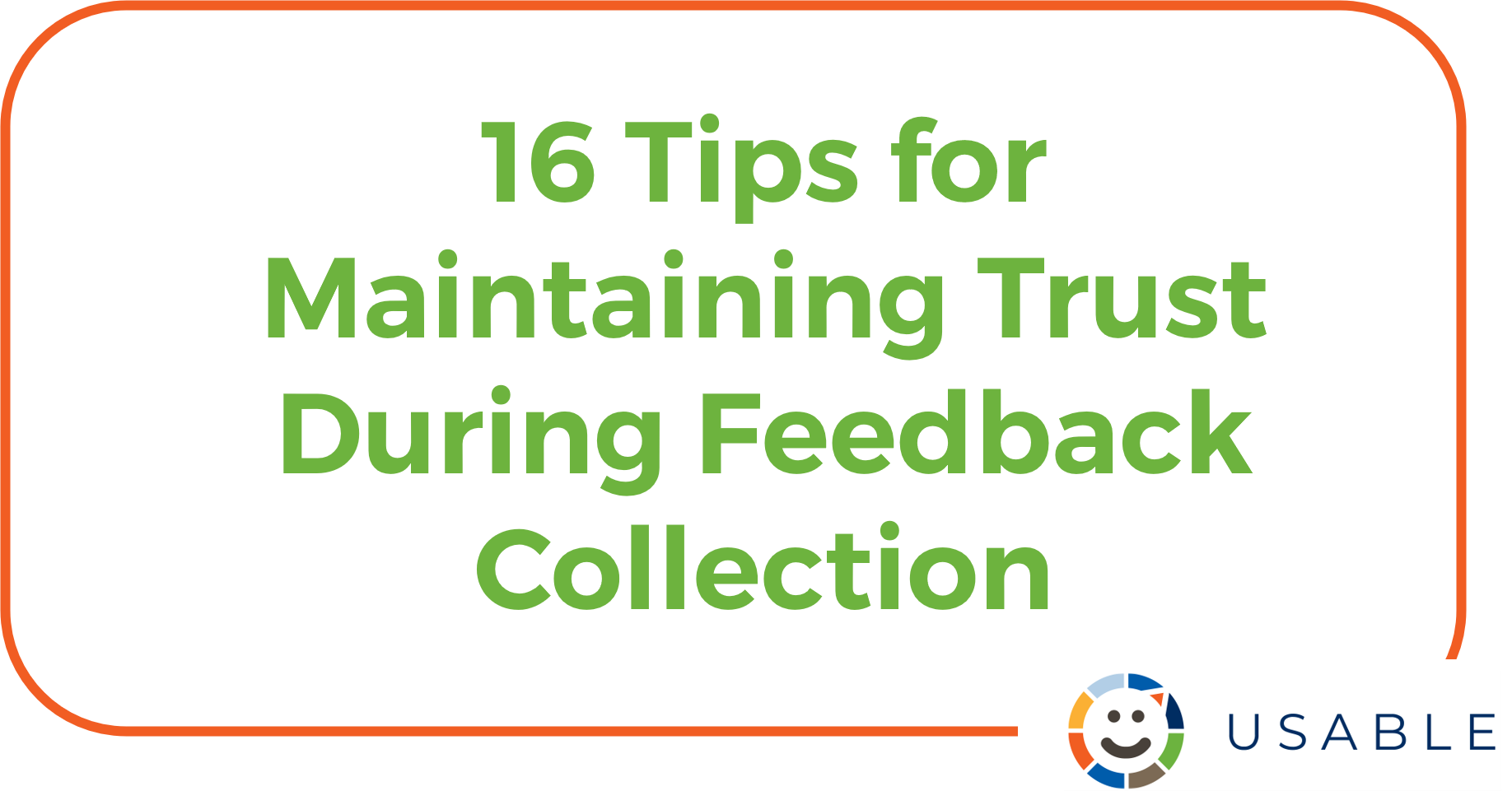Image with title 16 Tips for Maintaining Trust During Feedback Collection
